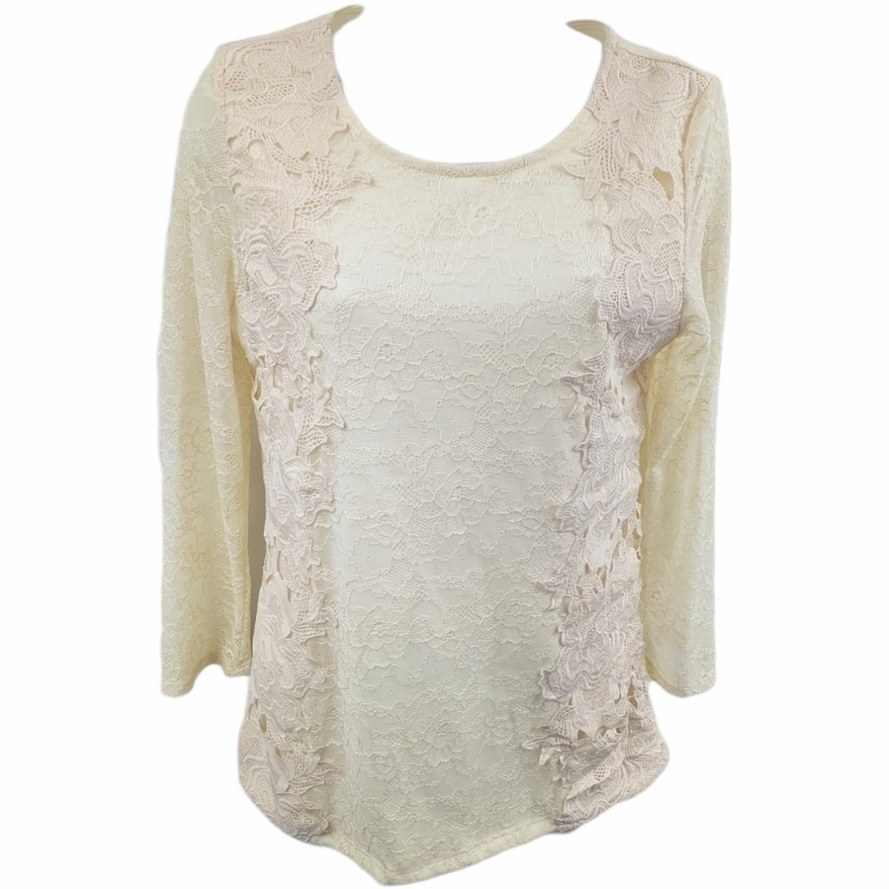 Sunday in Brooklyn Lace Lined Top Sz S